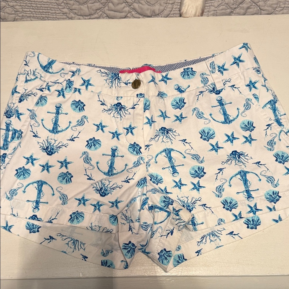 Macbeth Collection by Margaret Josephs Nautical Print Shorts